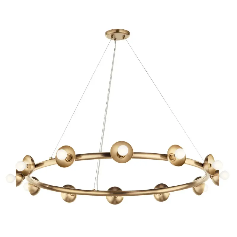 Low - Bay Industrial Lighting Fixtures for Small FactoriesPalta 42" 12-Light Chandelier, Champagne Bronze Finish Low - Bay Industrial Lighting Fixtures for Small FactoriesPalta 42" 12-Light Chandelier, Champagne Bronze Finish