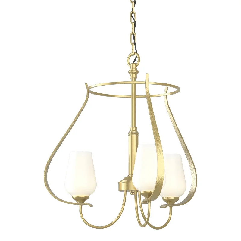 Industrial Ceiling - Mounted Lighting for Assembly PlantsFlora Three Light Chandelier