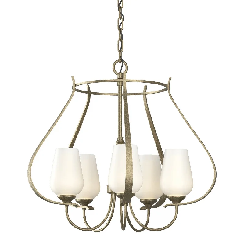 Corrosion - Resistant Industrial Lighting for Coastal FactoriesFlora Five Light Chandelier