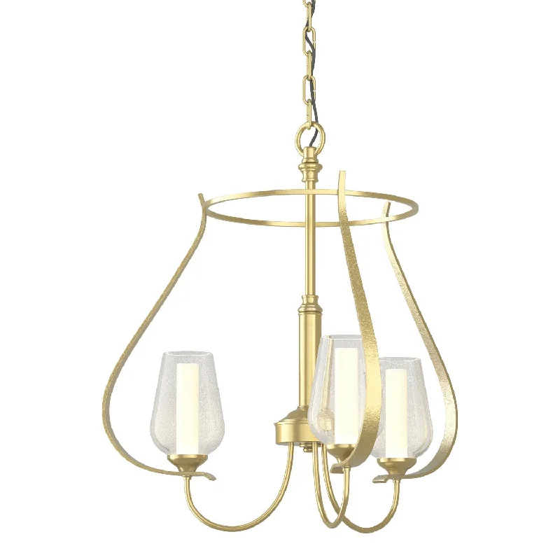 Dimmable Industrial Lighting for Ambiance ControlFlora Three Light Chandelier
