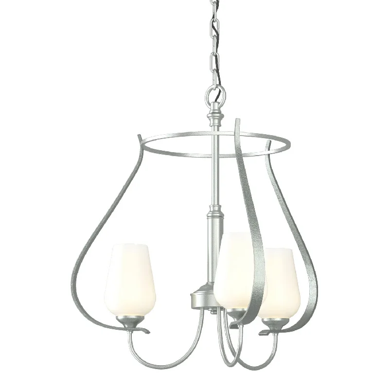 Industrial Lighting for Metal Fabrication ShopsFlora Three Light Chandelier