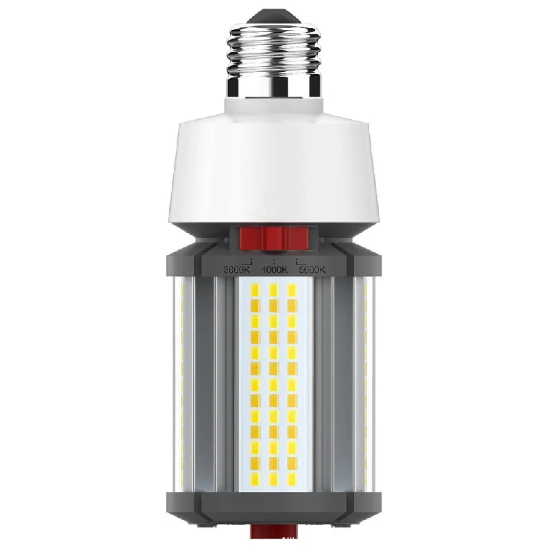 Industrial Exit Sign Lighting for Quick Evacuation18/16/12 Wattage Selectable - LED HID Replacement - CCT Selectable - Type B - Ballast Bypass - Medium base - 100-277 Volt - ColorQuick Technology - PowerQuick Technology - 12-Pack