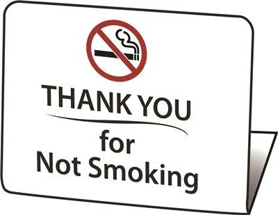 Track lighting with adjustable armsHy-Ko Products "Thank You For Not Smoking" Easel 50 Per Pack