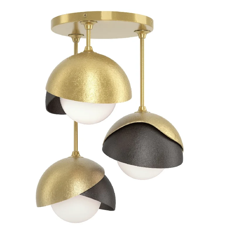 Industrial Lighting for Pharmaceutical ManufacturingBrooklyn Three Light Semi-Flush Mount