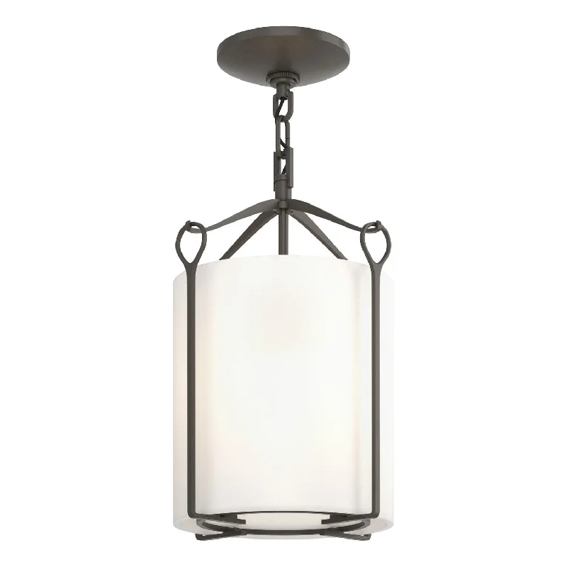 Industrial Lighting for Textile MillsBow One Light Semi-Flush Mount