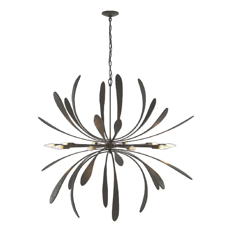 Dimmable Industrial Lighting for Ambiance ControlDahlia Ten Light Chandelier