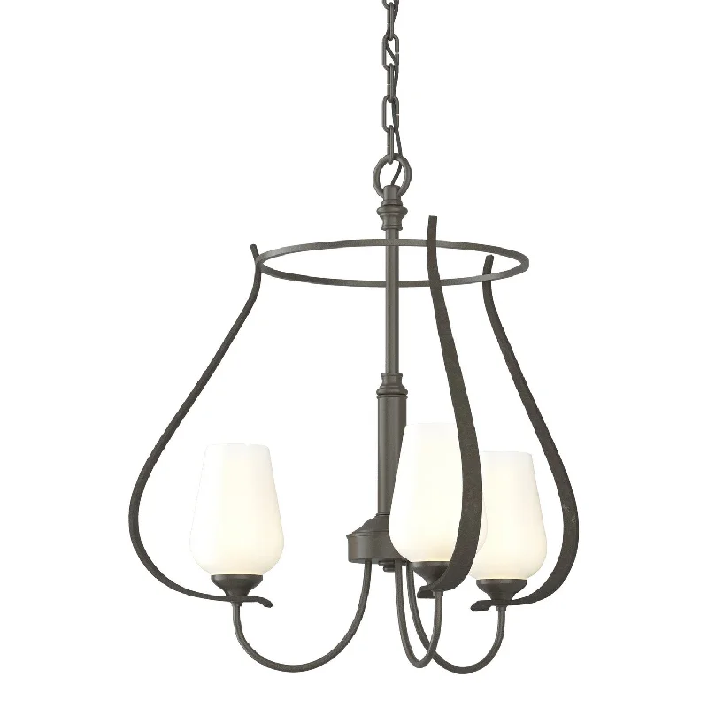 Waterproof Industrial Lighting for Wet AreasFlora Three Light Chandelier
