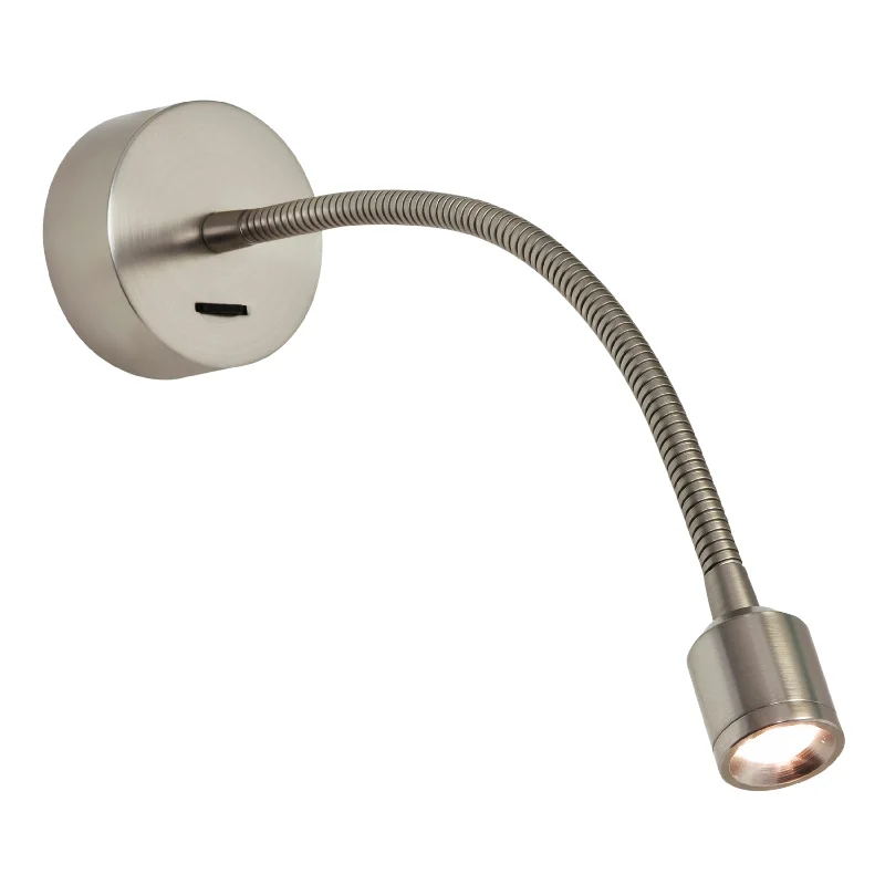 Track lighting for creating a focal pointFosso Switched LED Reading Light - Nickel/Bronze