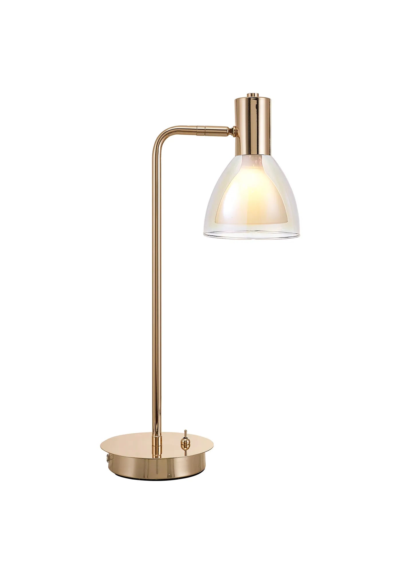 Track lighting for enhancing the architectureCassis 1Lt Reader Table Lamp - Gold/Chrome/Black