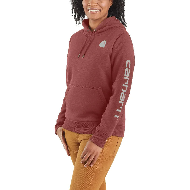 Carhartt Women's Clarksburg Graphic Sleeve Hoodie_Sable