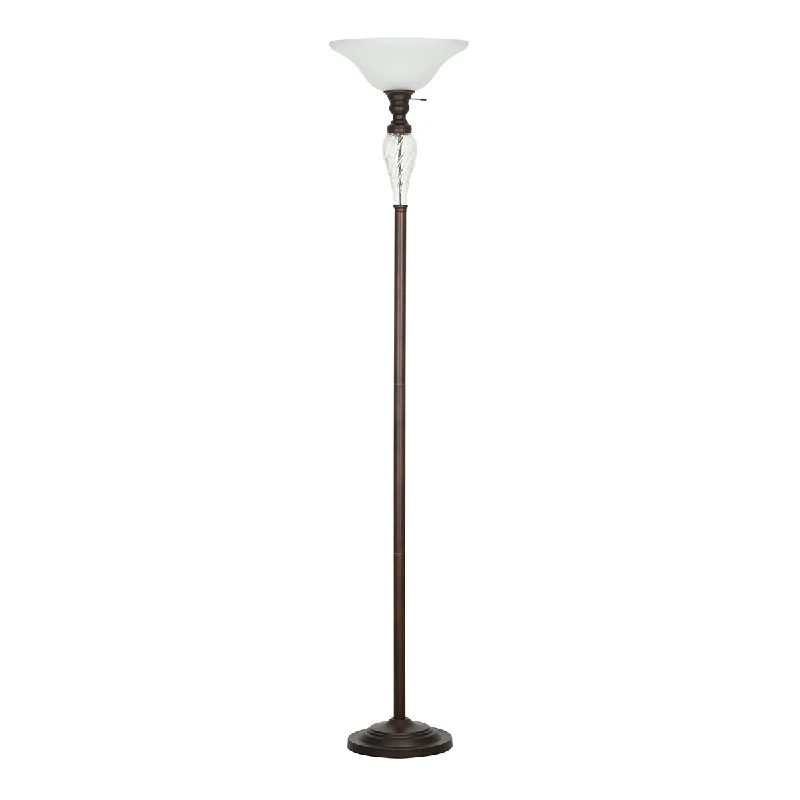 Fabric Floor Lamp with a Linen Shade for a Relaxed AestheticFabric Floor Lamp with a Linen Shade for a Relaxed AestheticBronze Torchiere Floor Lamp with Glass Accent