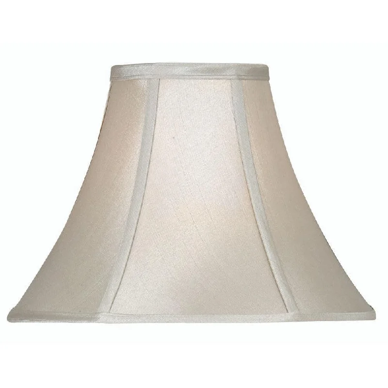 Fabric Floor Lamp with a Linen Shade for a Relaxed AestheticFabric Floor Lamp with a Linen Shade for a Relaxed AestheticOaks Lighting 14" Empire Soft Grey Faux Silk Lamp Shade