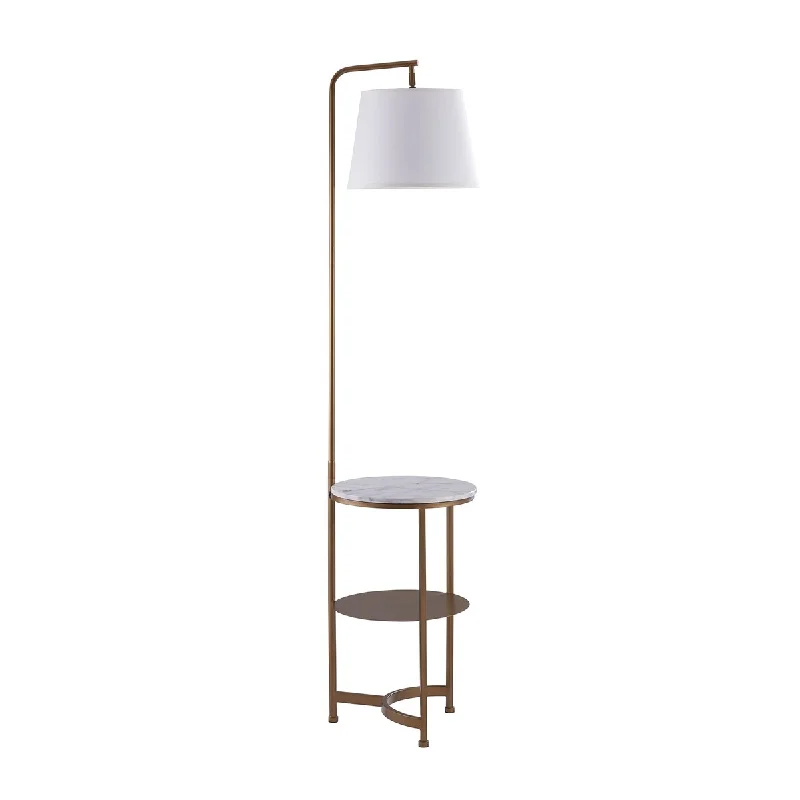 Adjustable Height Floor Lamp for Versatile Lighting NeedsAdjustable Height Floor Lamp for Versatile Lighting NeedsLilah Floor Lamp with Table and Built-In USB, White/Marble