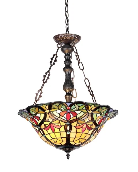 Scandinavian Style Ceiling Lights with Light Wood AccentsScandinavian Style Ceiling Lights with Light Wood AccentsChloe Lighting CH33389VR18-UH3 Bertram Tiffany-Style 3 Light Victorian Inverted Ceiling Pendant 18`` Shade