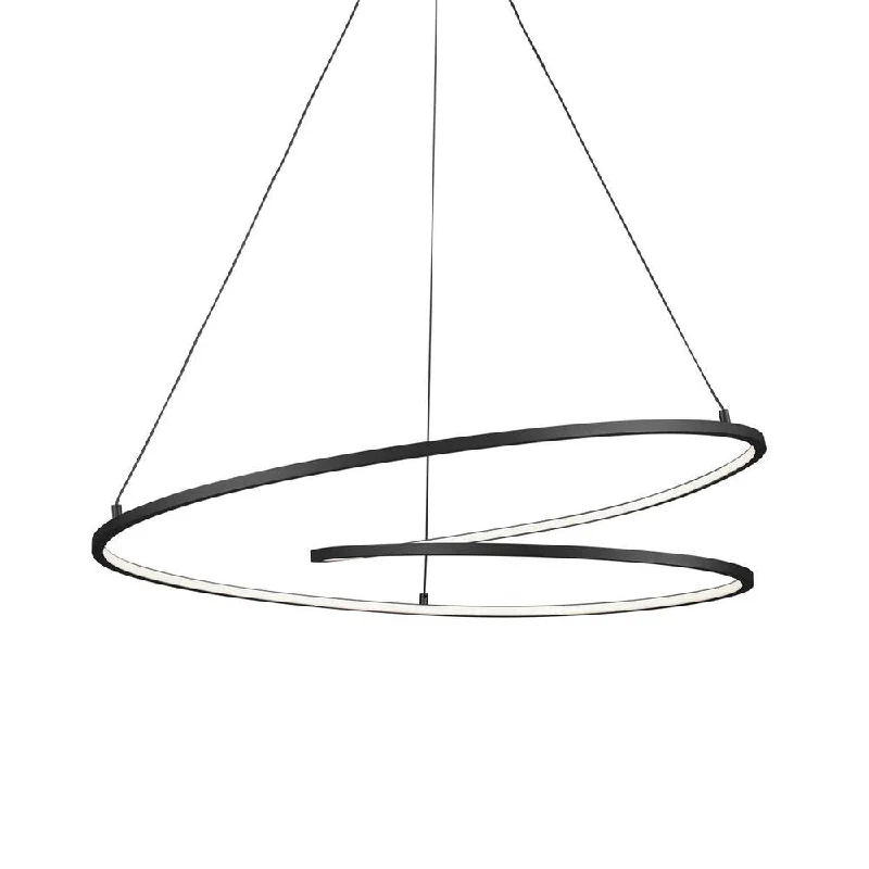 Retro Ceiling Lights Inspired by the 1950s and 1960s DesignRetro Ceiling Lights Inspired by the 1950s and 1960s DesignTwist 32-in Black LED Pendant
