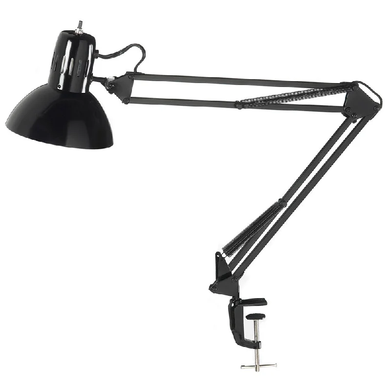 metal table lamps with a matte black finish for a sleek appearancemetal table lamps with a matte black finish for a sleek appearanceClamp-On Task Lamp, Gloss Black