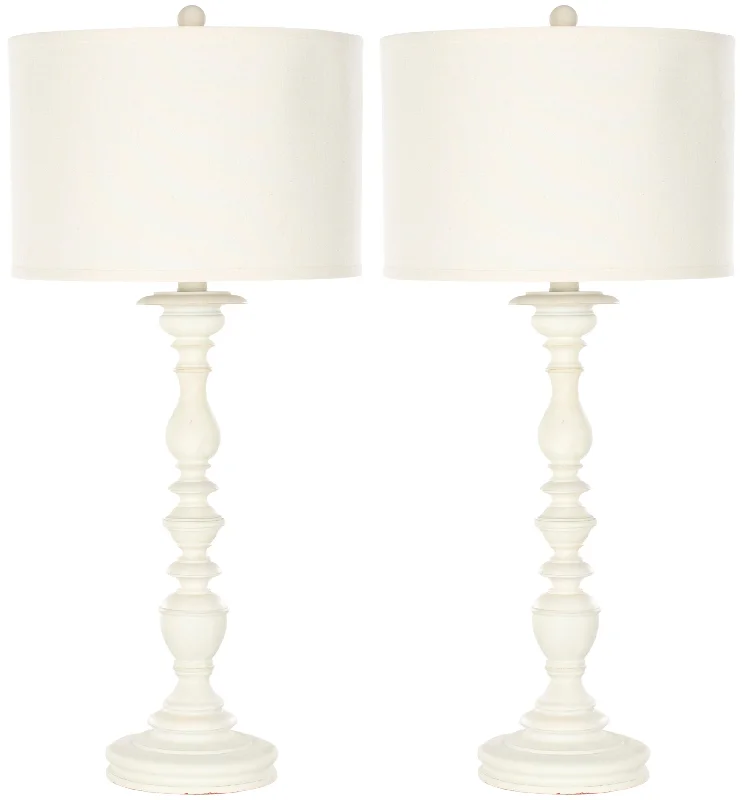 gothic style table lamps with dark finishes for a mysterious lookgothic style table lamps with dark finishes for a mysterious lookMAMIE 32.5 INCH H CREAM CANDLESTICK LAMP (SET OF 2)