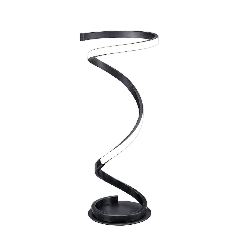 industrial style table lamps with exposed bulbs for loft apartmentsindustrial style table lamps with exposed bulbs for loft apartmentsMantra M6104 Helix Table Lamp 52cm 20W LED Black