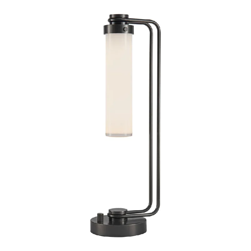 coastal style table lamps with nautical elements for beach housescoastal style table lamps with nautical elements for beach housesWynwood 22-in Urban Bronze/Glossy Opal 1 Light Table Lamp